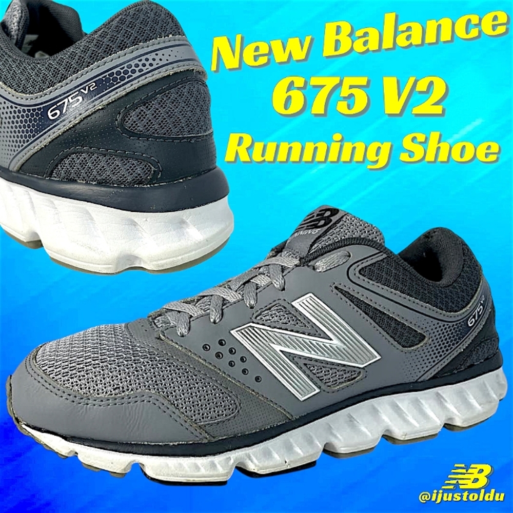 New Balance 675 V2 Running Shoes | Men's Size 8 | Gray/White | M675GR2